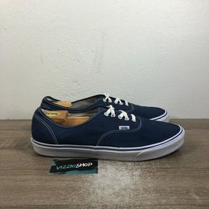 Vans Authentic Low Top LAcew Up Navy Blue Skate Sneakers Men's 15 TC7H
